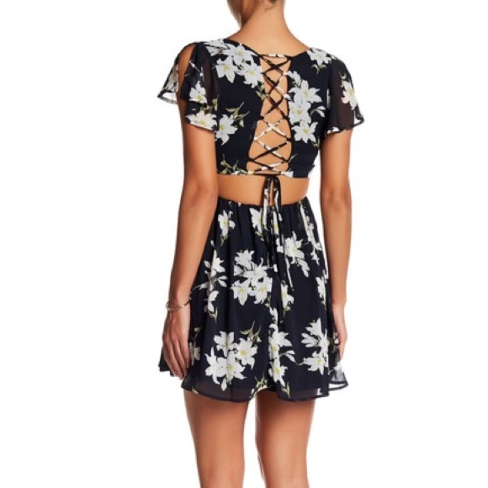 Just Me Floral Print Dress